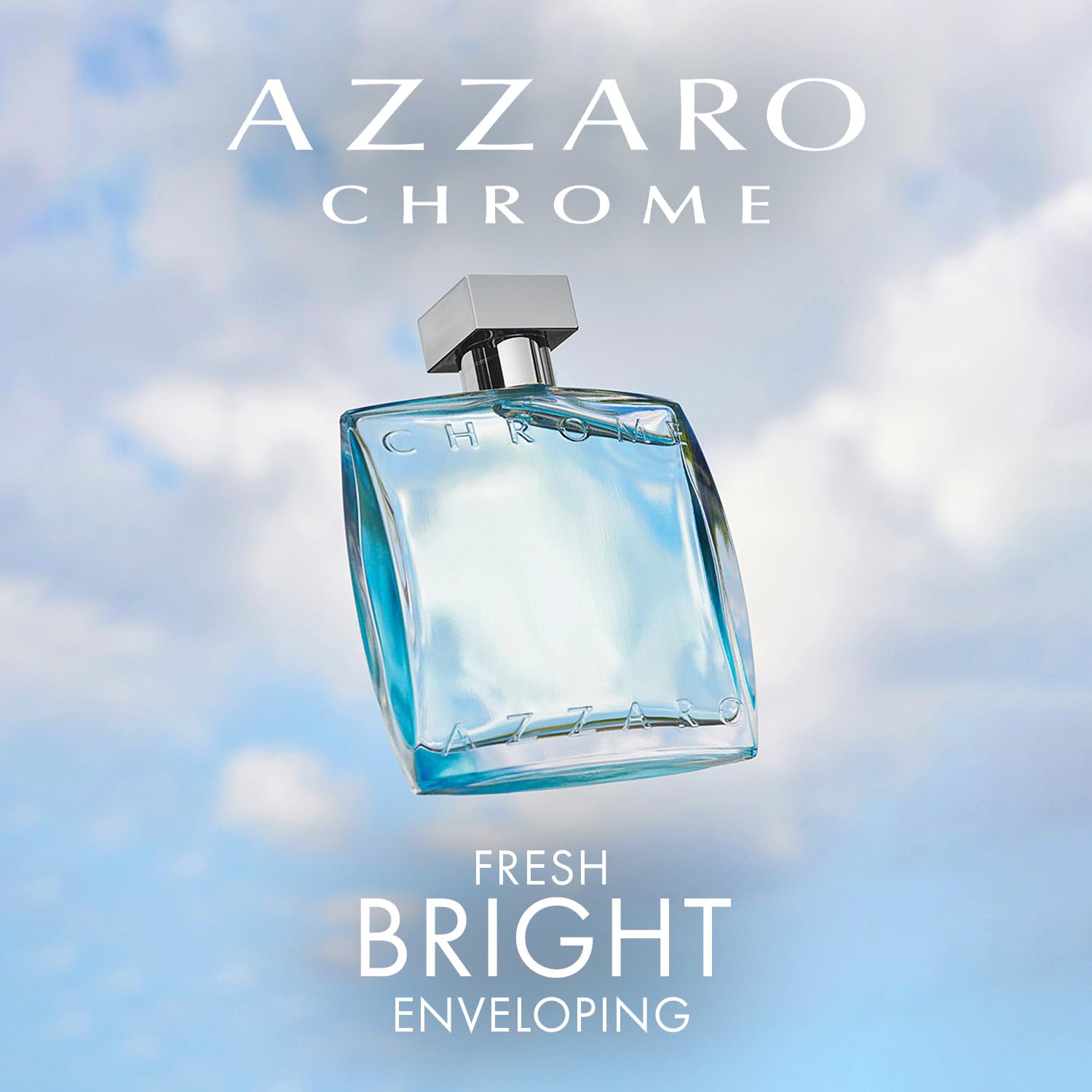 Azzaro Chrome Eau de Toilette Fresh Aquatic Mens Cologne