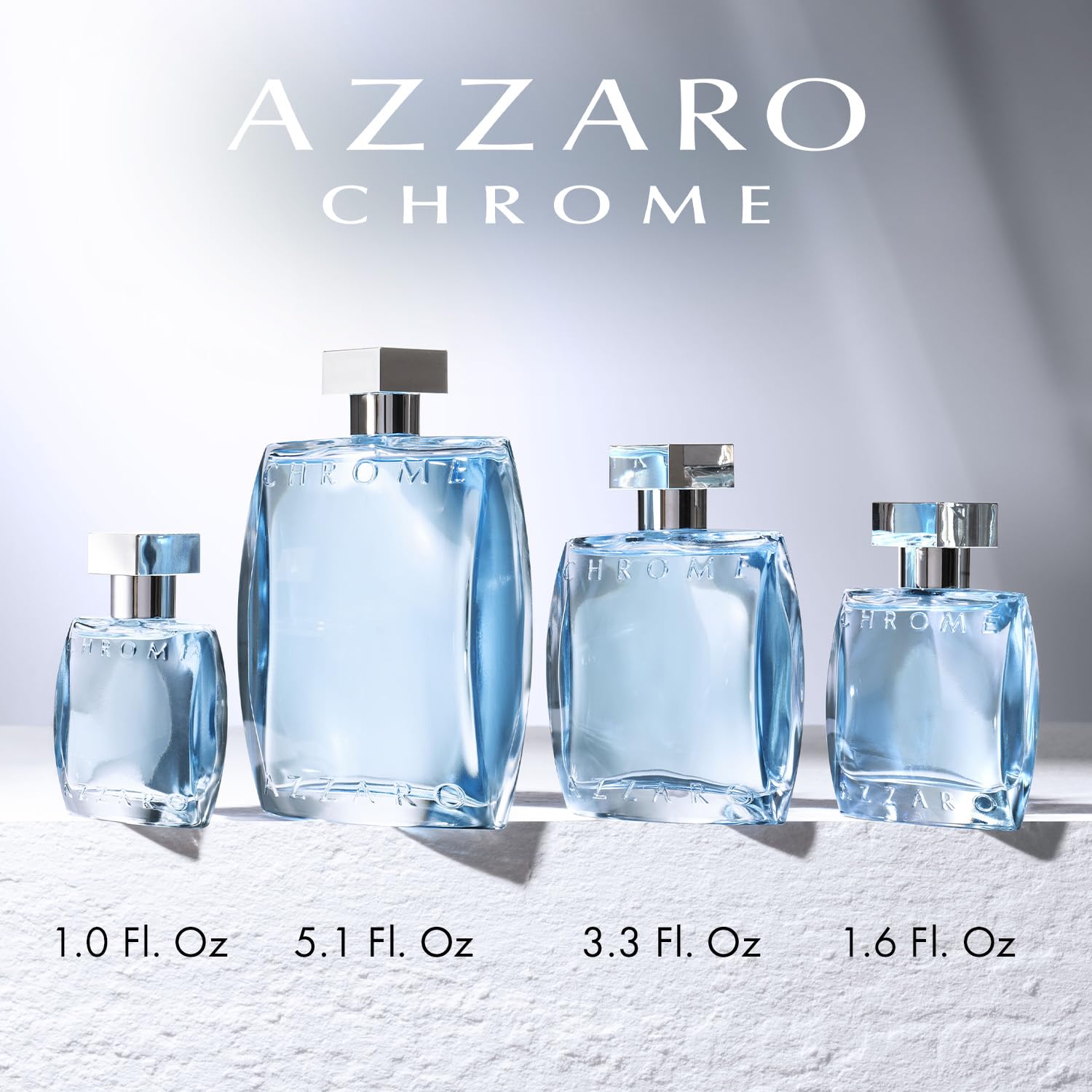 Azzaro Chrome Eau de Toilette Fresh Aquatic Mens Cologne