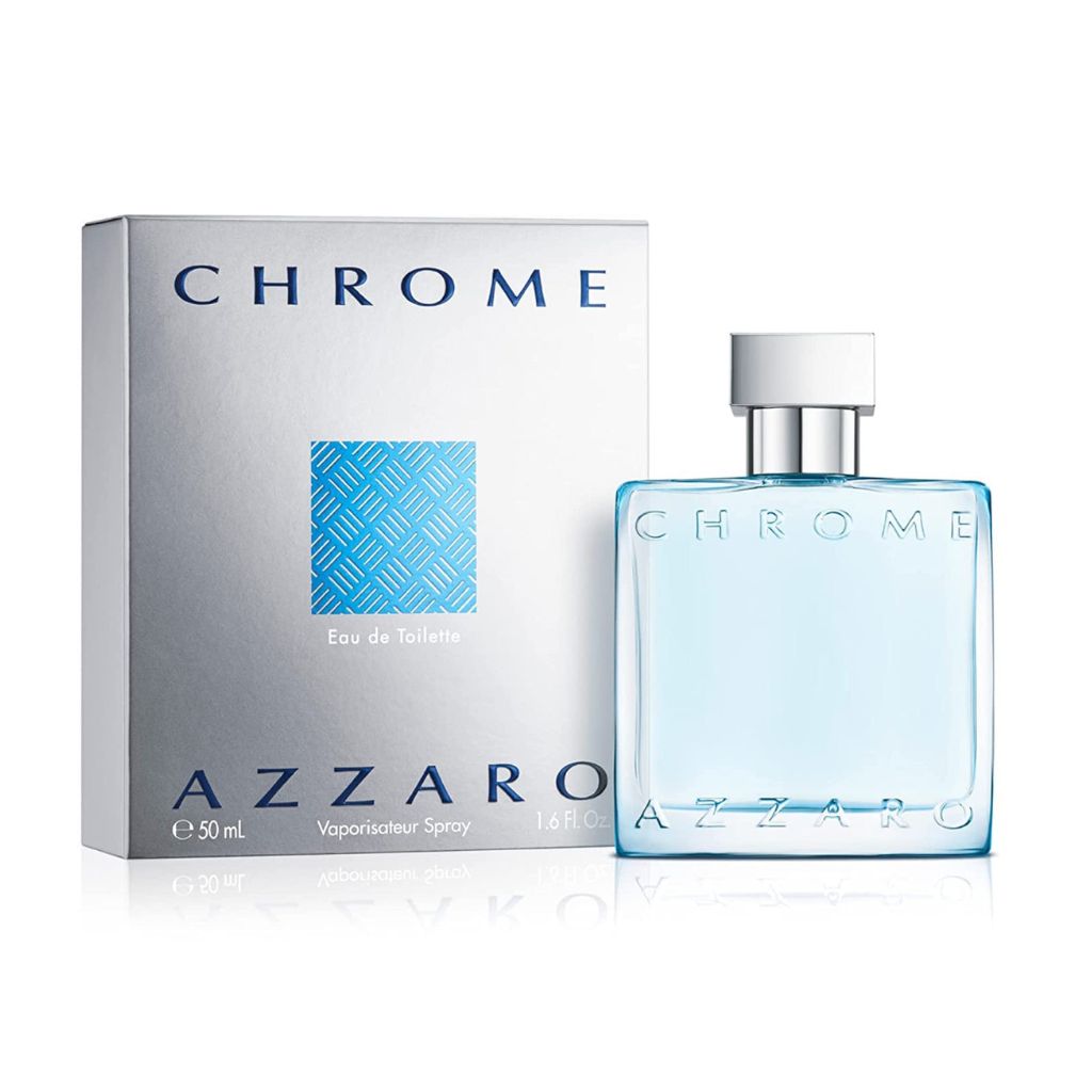 Azzaro Chrome Eau de Toilette Fresh Aquatic Mens Cologne